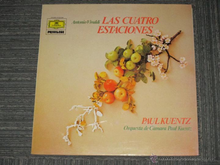 Discos de vinilo: PAUL KUENTZ Y ORQUESTA - LAS CUATRO ESTACIONES VIVALDI - PRIVILEGE - MADE IN SPAIN - 1984 - IBL -