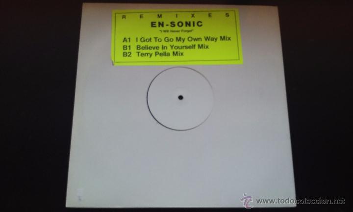 Discos de vinilo: EN-Sonic - I Will Never Forget (Remixes) - 1994 - Foto 1