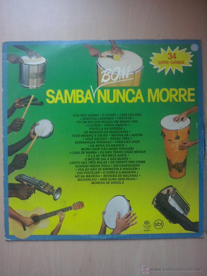 Vinyl records: samba bom nunca morre- 34 super sambas- lp rge 1985 brasil