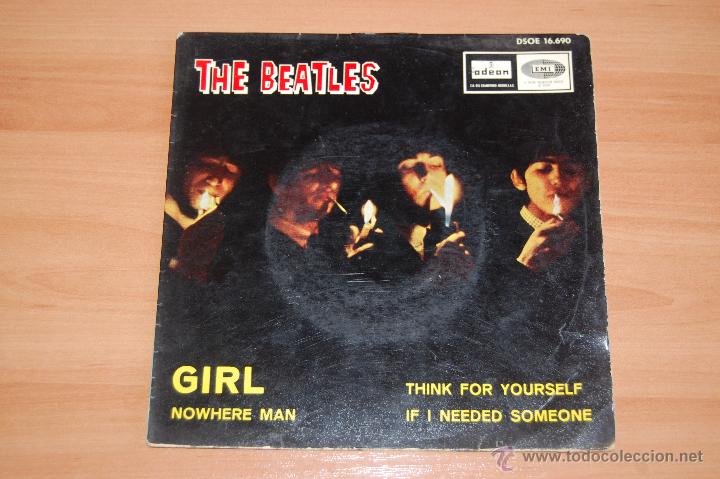 Discos de vinilo: EP DISCO VINILO THE BEATLES NOVHERE MAN +3 - Foto 1
