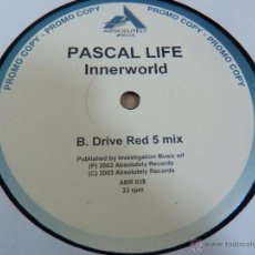 Discos de vinilo: PASCAL LIFE INNERWORLD ABSOLUTEKY 2003 ELECTRONIC TRANCE PROGRESSIVE HOUSE VINILO VCC. Lote 393895524