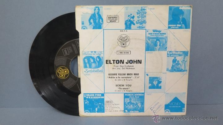 Discos de vinilo: SINGLE. GOODBYE YELLOW BRICK ROAD. +1. ELTON JOHN - Foto 2