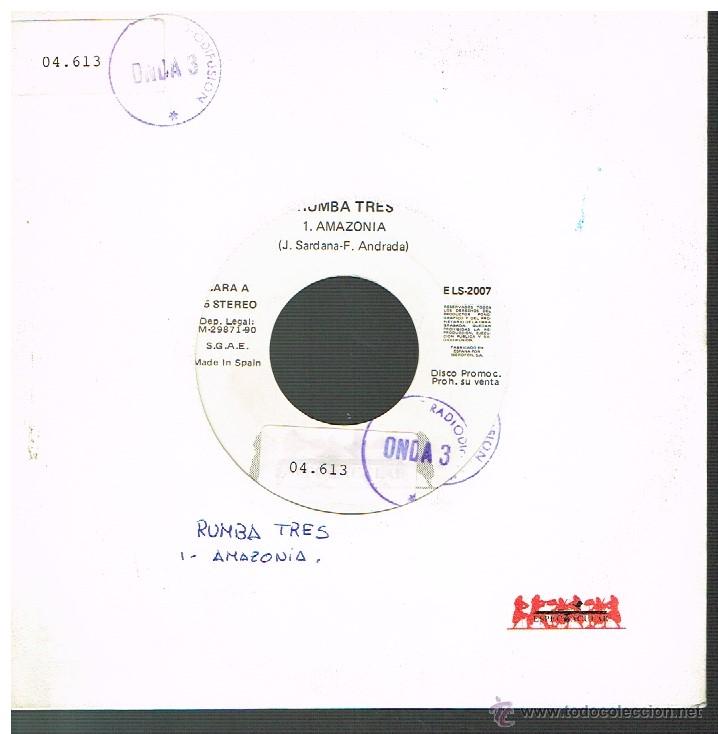 Discos de vinilo: Rumba Tres - Amazonia - Single 1990 - Promo - Foto 1