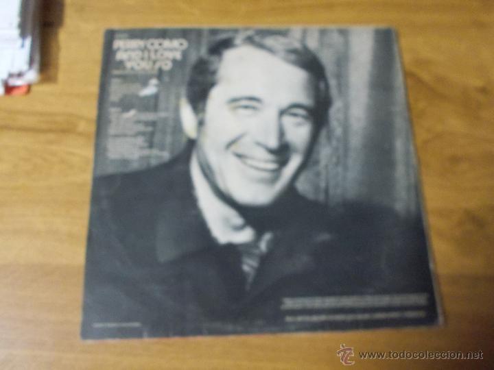 Discos de vinilo: PERRY COMO. AND I LOVE YOU SO - Foto 4