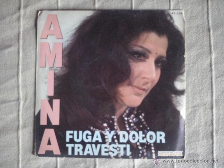 Discos de vinilo: single amina fuga y dolor 1982 - Foto 1