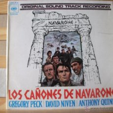 Discos de vinilo: EP DE LA B.S.O. DE LA PELICULA LOS CAÑONES DE NAVARONE, 4 TEMAS, MUY BUEN ESTADO