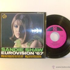 Discos de vinilo: SANDIE SHAW EUROVISION ´67. MARIONETAS EN LA CUERDA - PIENSA EN MI ALGUNA VEZ....1967. Lote 51635283