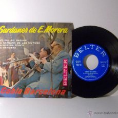 Discos de vinilo: SARDANES DE E. MORERA, LES FULLES SEQUES - LA SARDANA DE LES MONGES.... 1960. Lote 51637440