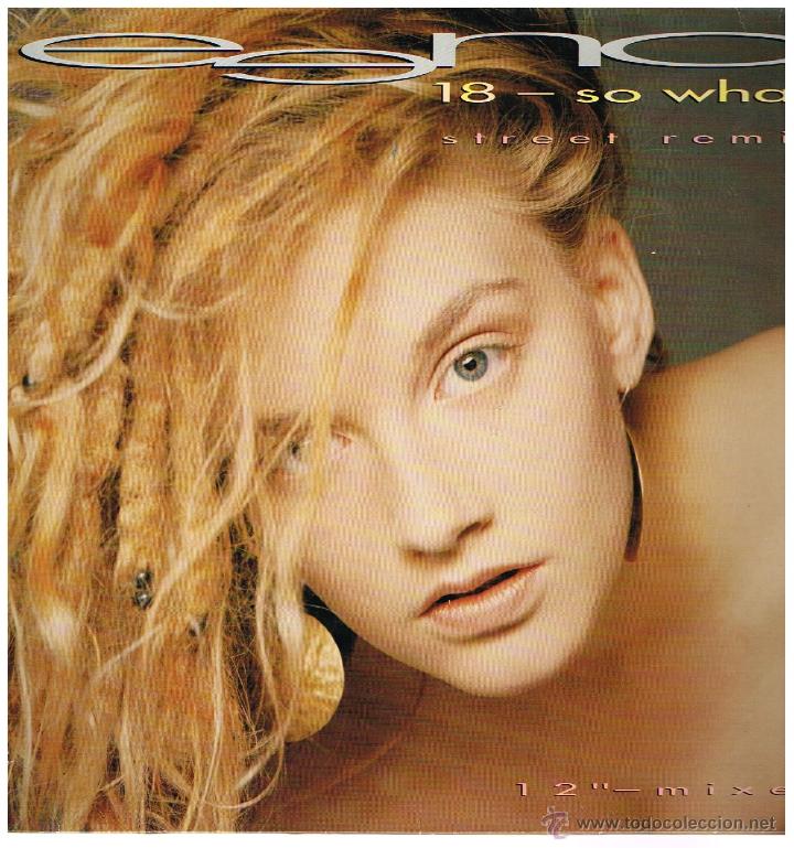 Discos de vinilo: Eena - 18 So What (4 versiones) - MaxiSingle 1990 - Foto 1