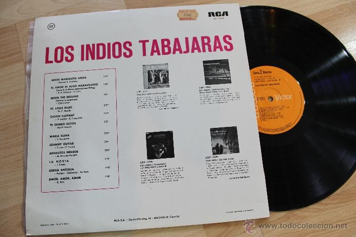 Discos de vinilo: LOS INDIOS TABAJARAS LP VINILO RCA MADE IN SPAIN 1967 - Foto 2 - 51654043