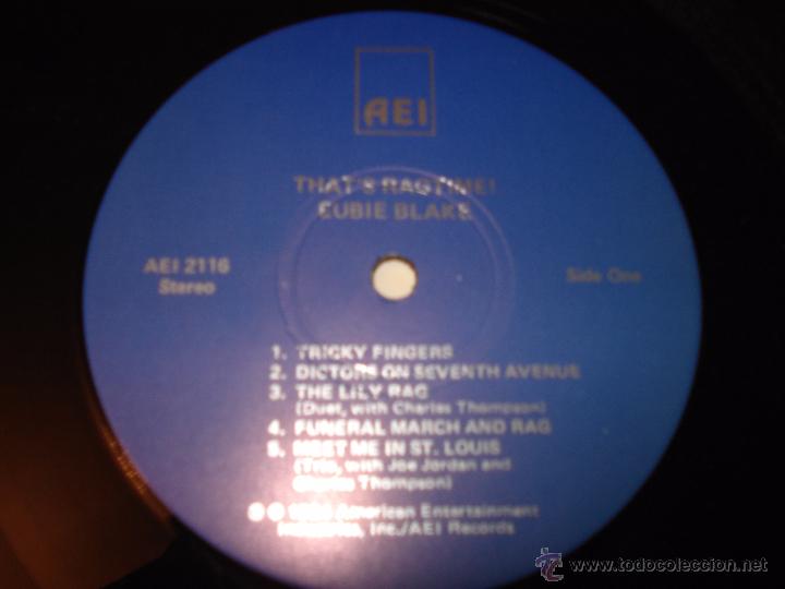 Discos de vinilo: THATS RAGTIME EUBIE BLAKE - Foto 2