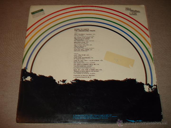 Discos de vinilo: DOWN TO EARTH - THE UNDISPUTED TRUTH - Foto 3