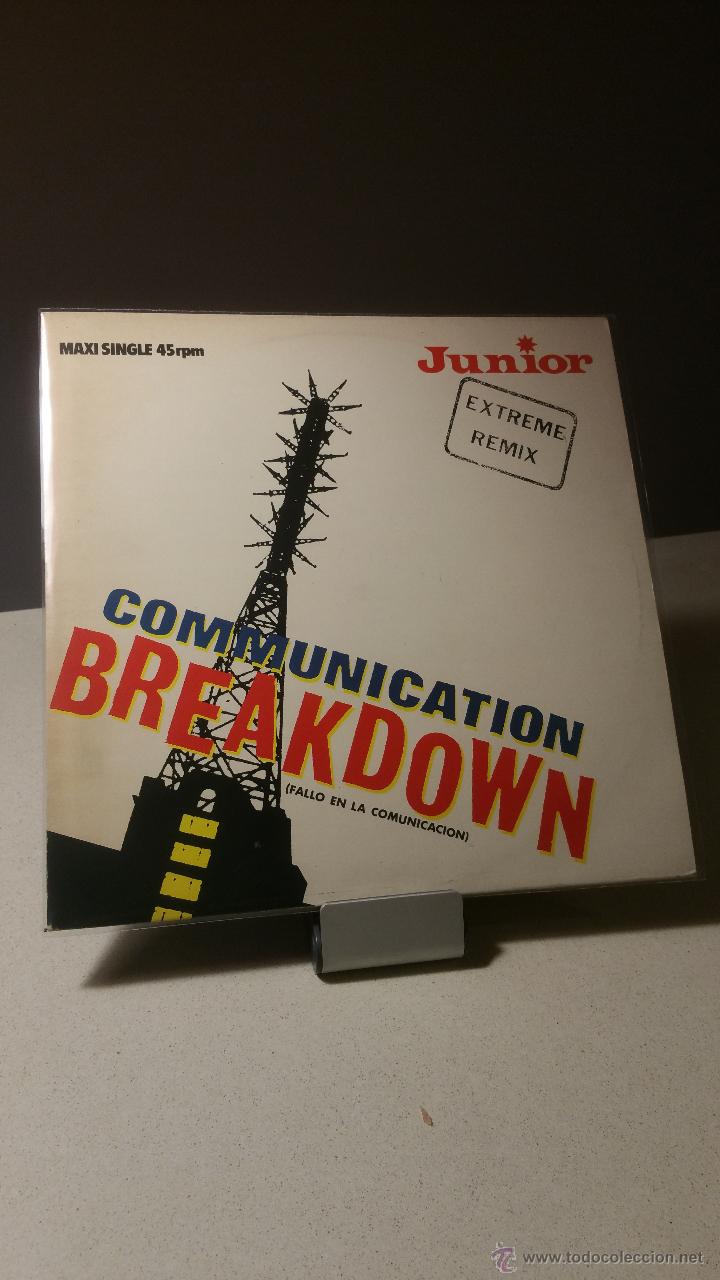 Discos de vinilo: JUNIOR COMMUNICATION BREAKDOWN MAXI - Foto 1
