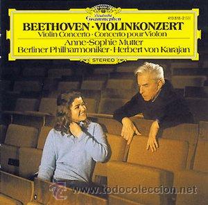 Discos de vinilo: VINILO BEETHOVEN - VIOLINKONZERT - MUTTER - KARAJAN 1980 - Foto 1