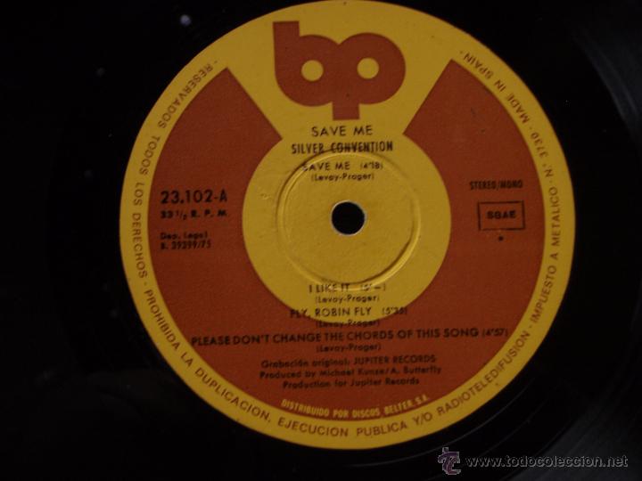 Discos de vinilo: SILVER CONVENTION N&ordm; 1 EN U.S.A. ( SAVE ME ) SPAIN LP33 - Foto 4