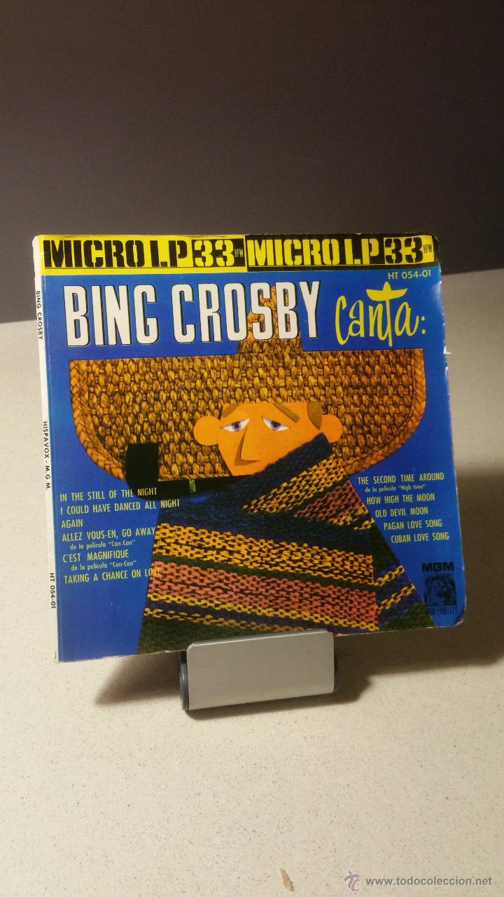 Discos de vinilo: BING CROSBY CANTA MICRO LP - Foto 1