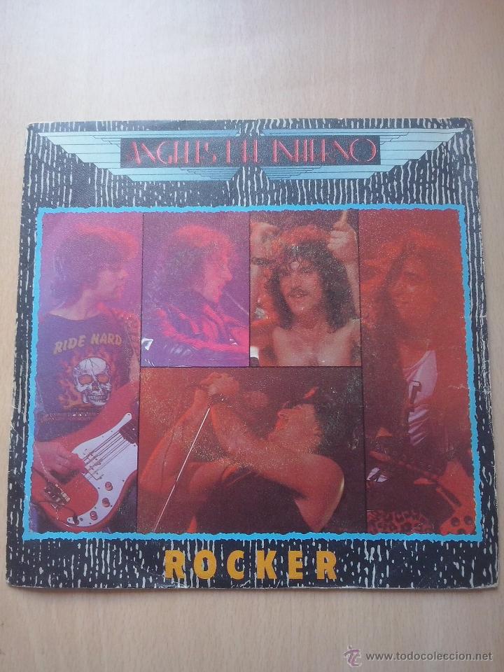Disques de vinyle: angeles del infierno- rocker/ sombras en la oscuridad- single wea 1984