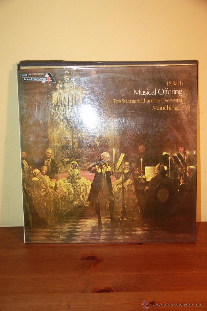 Discos de vinilo: VINILO JS BACH - MUSICAL OFFERING - MUNCHINGER 1982 - Foto 1
