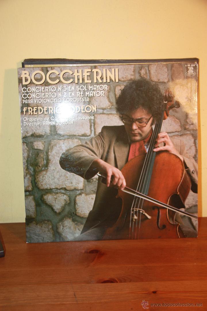 Discos de vinilo: VINILO BOCCHERINI - CONCIERTOS 2 Y 3 PARA VIOLONCHELO - FREDERIC LODEON 1981 - Foto 1