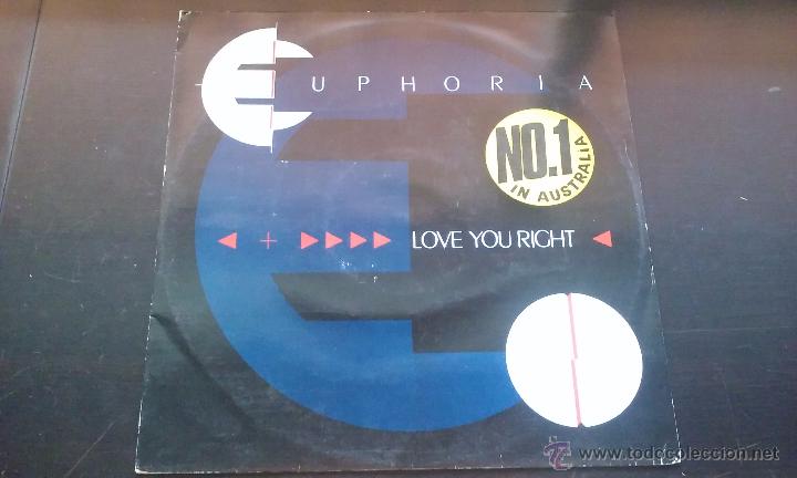 Discos de vinilo: Euphoria - Love You Right - 1992 - Foto 1