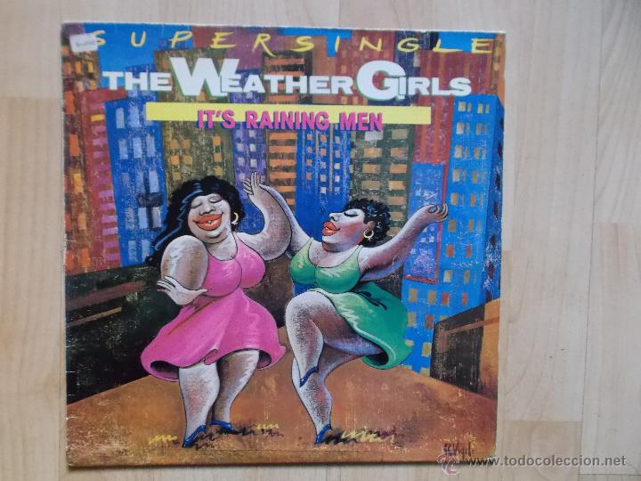 Discos de vinilo: THE WEATHER GRILS - IT&acute;S RAINING MEN 1982 - Foto 1