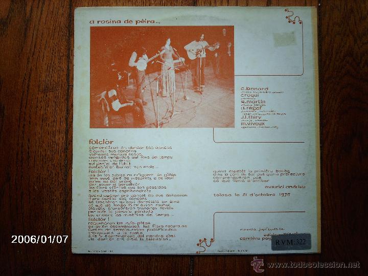Discos de vinilo: rosina de peira - folk occitano - Foto 2