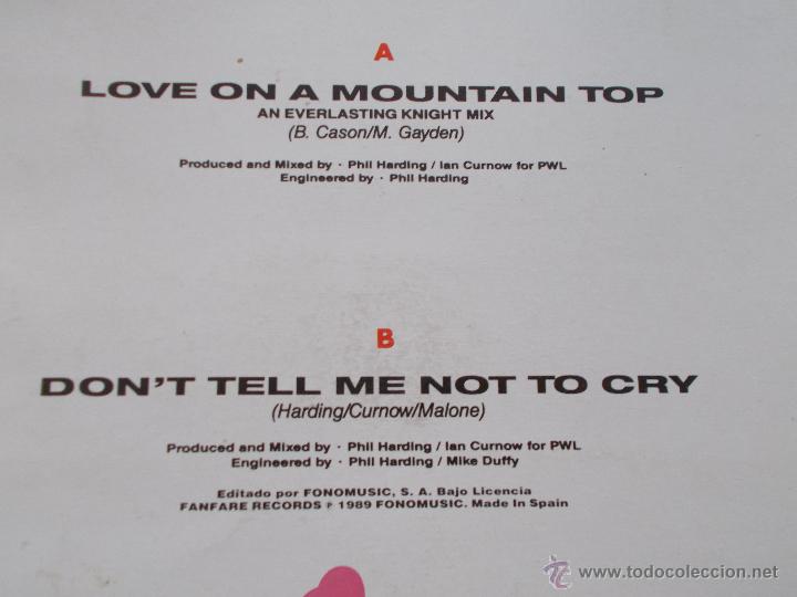 Discos de vinilo: SINITTA.  LOVE ON A MOUNTAIN TOP MAXI 12. - Foto 3