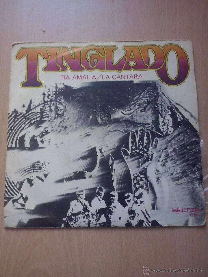 Disques de vinyle: tinglado- tia amalia/ la cantara- single belter 1971