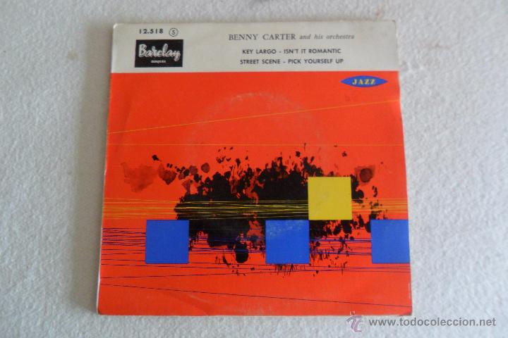 Discos de vinilo: BENNY CARTER - KEY LARGO + 3 E - Foto 1