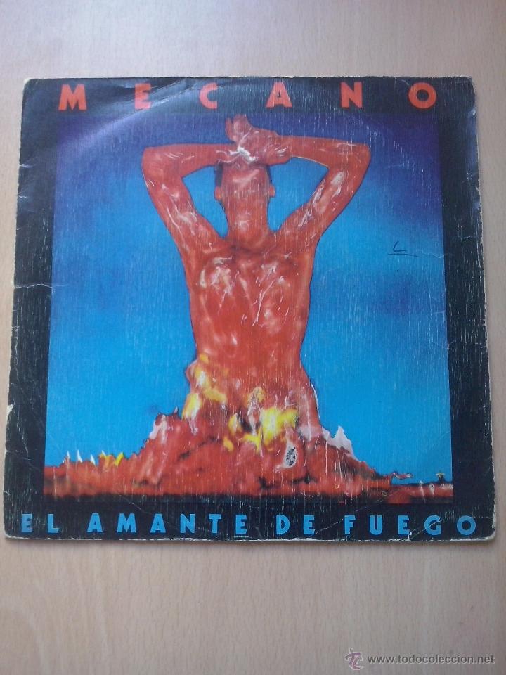 Discos de vinilo: mecano- el amante de fuego/ un poco loco- single cbs1983