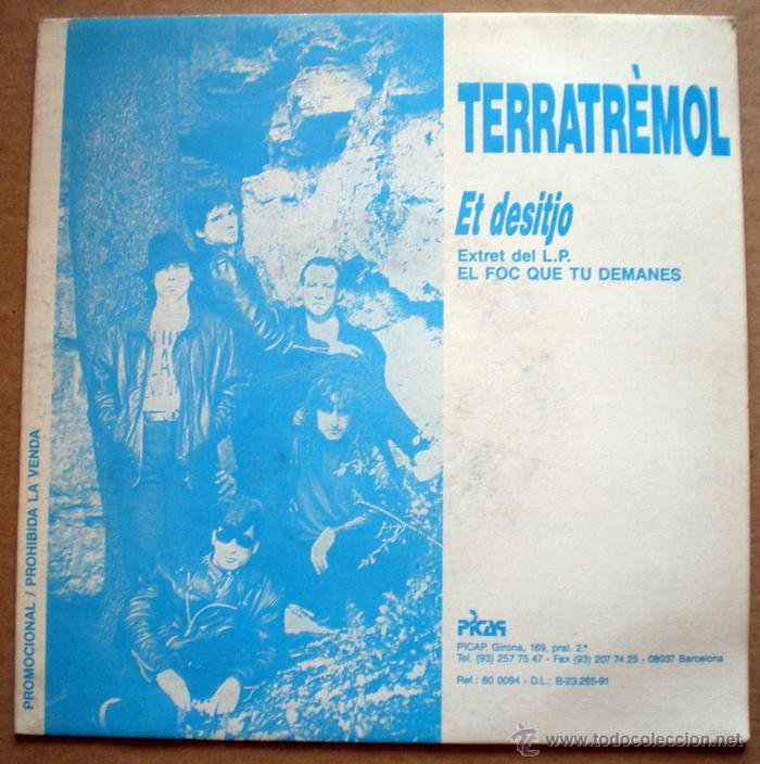 Discos de vinilo: Terratr&egrave;mol - Et Desitjo - Foto 1