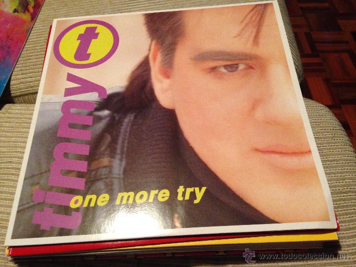 Discos de vinilo: TIMMY T - ONE MORE TRY - WHAT WILL I DO - MAXI SYNTH POP FREESTYLE - Foto 1