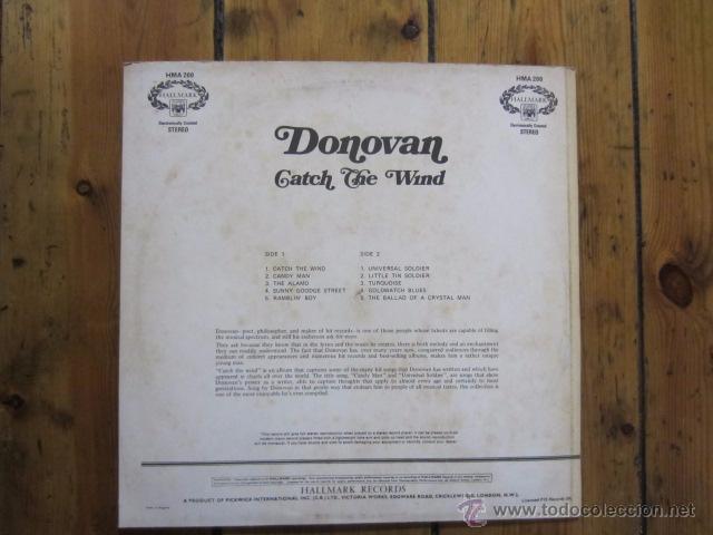 Discos de vinilo: DONOVAN - CATH THE WIND - Foto 2