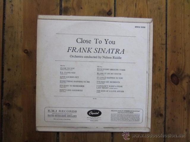 Discos de vinilo: FRANK SINATRA - CLOSE TO YOU - Foto 2