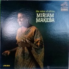 Discos de vinilo: MIRIAM MAKEBA. THE VOICE OF AFRICA. RCA-VICTOR, USA 1964 LP ORIGINAL MUY BUEN ESTADO