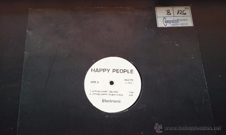 Discos de vinilo: Happy People - Lets All Chant - Foto 1