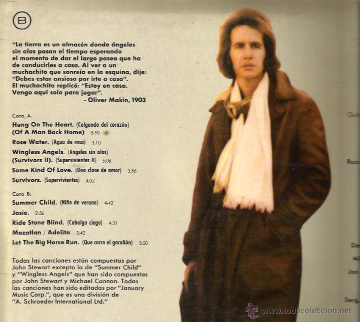 Discos de vinilo: LP JOHN STEWART : WINGLESS ANGELS - Foto 2