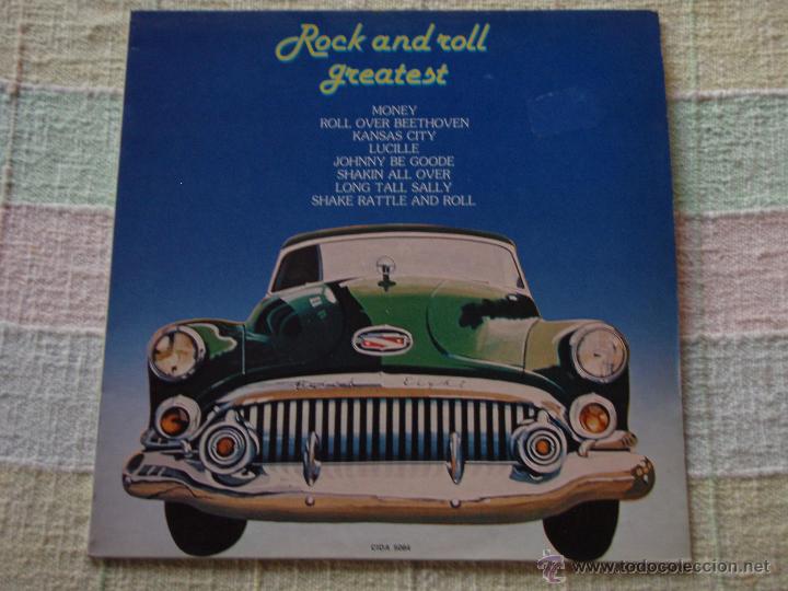 Discos de vinilo: VARIOUS - ROCK AND ROLL GREATEST, SPAIN 1982 LP TURQUESA - Foto 1