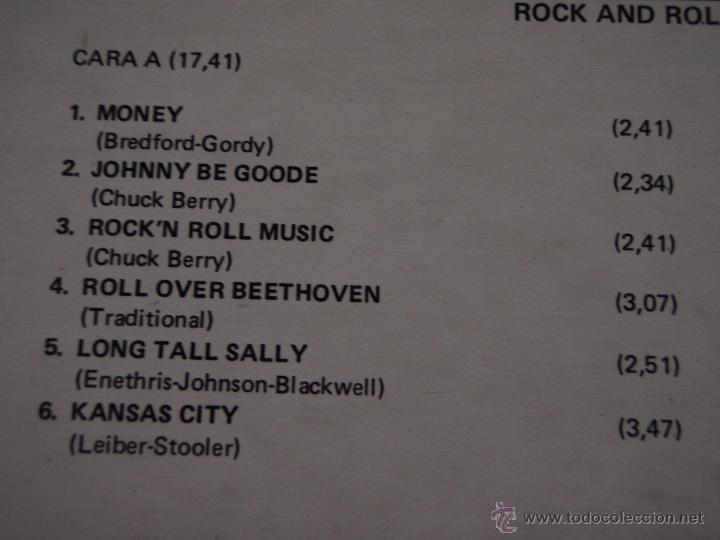 Discos de vinilo: VARIOUS - ROCK AND ROLL GREATEST, SPAIN 1982 LP TURQUESA - Foto 3