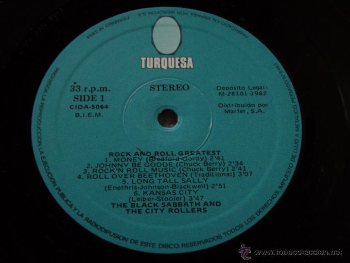 Discos de vinilo: VARIOUS - ROCK AND ROLL GREATEST, SPAIN 1982 LP TURQUESA - Foto 5