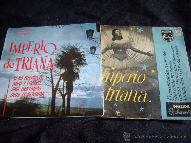 Discos de vinilo: LOTE DOS EPS DE IMPERIO DE TRIANA-EDICIONES ORIGINALES - Foto 1