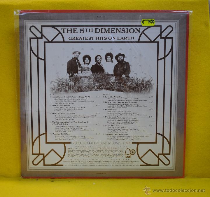Discos de vinilo: THE 5 DIMENISION - GREATEST HITS - LP - Foto 2