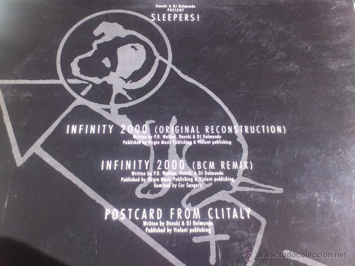 Discos de vinilo: SLEEPERS! - INFINITY 2000 - MAXI - VINILO - BREAKIN&acute;RECORDS - 1998 - Foto 3