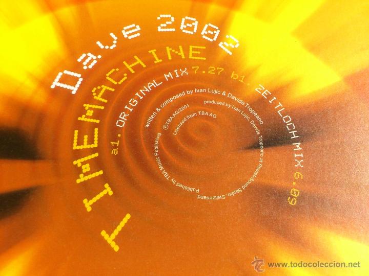 Discos de vinilo: DAVE 2002 - TIMEMACHINE - MAXI - VINILO - VALE MUSIC - ELECTROPOLIS - 2002 - Foto 3