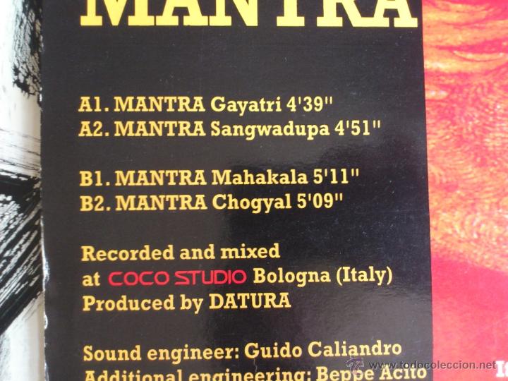 Discos de vinilo: DATURA - MANTRA - MAXI - VINILO - TIME RECORDS - 1996 - Foto 3