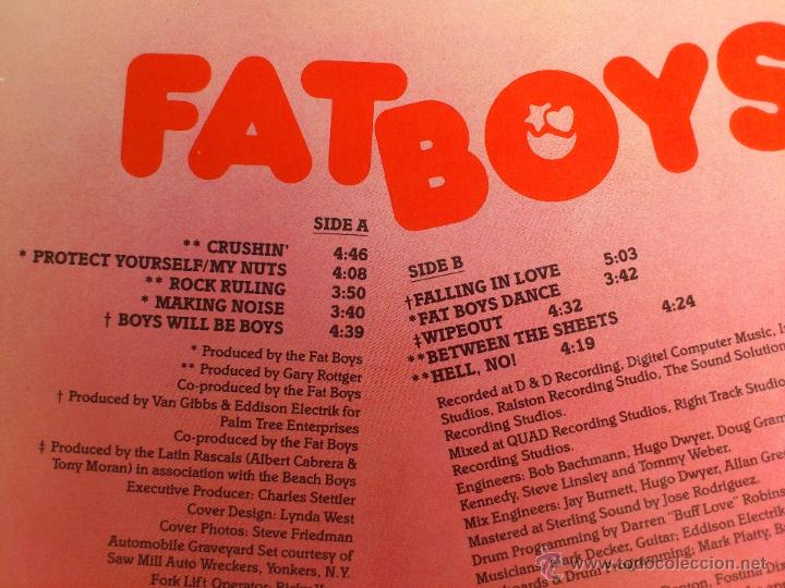 Discos de vinilo: FAT BOYS - CRUSHIN&acute;- LP - VINILO - POLYGRAM - 1987 - Foto 3