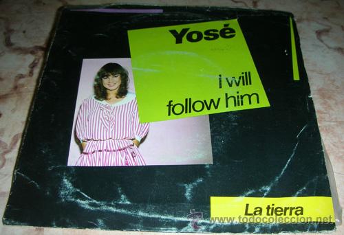 Dischi in vinile: YOSE - I WILL FOLLOW HIM - IF I COULD BE NEAR YOU -SINGLE - Disco promocional - 1982