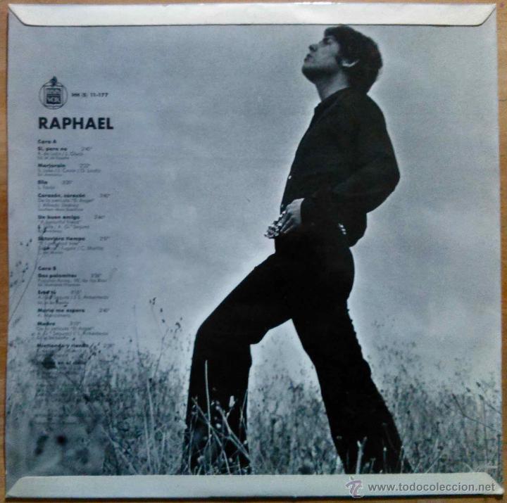 Discos de vinilo: RAPHAEL, AQU&Iacute; - LP ORIGINAL ESPA&Ntilde;A A&Ntilde;O 1969, COMO NUEVO - Foto 2