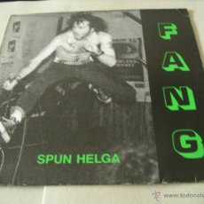 Discos de vinilo: FANG LP SPUN HELGA WE BITE RECORDS ORIGINAL ALEMANIA 1987 VINILO VERDE + ENCARTE. Lote 52075683
