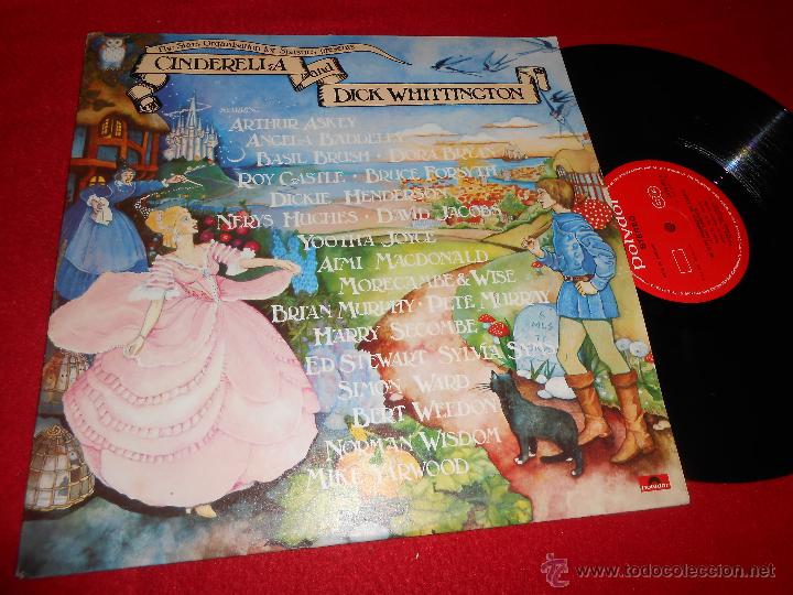 Disques de vinyle: CINDERELLA AND DICK WHITTINGTON Stars organisation LP 1975 ENGLAND UK cuento MUSICAL